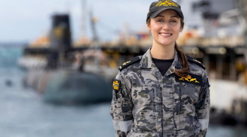 Leading Seaman Sara, of HMAS Dechaineux, receives the Conspicuous Service Medal in the King’s Birthday Honours. Story by Sergeant Matthew Bickerton. Photo by Able Seaman Connor Morrison.